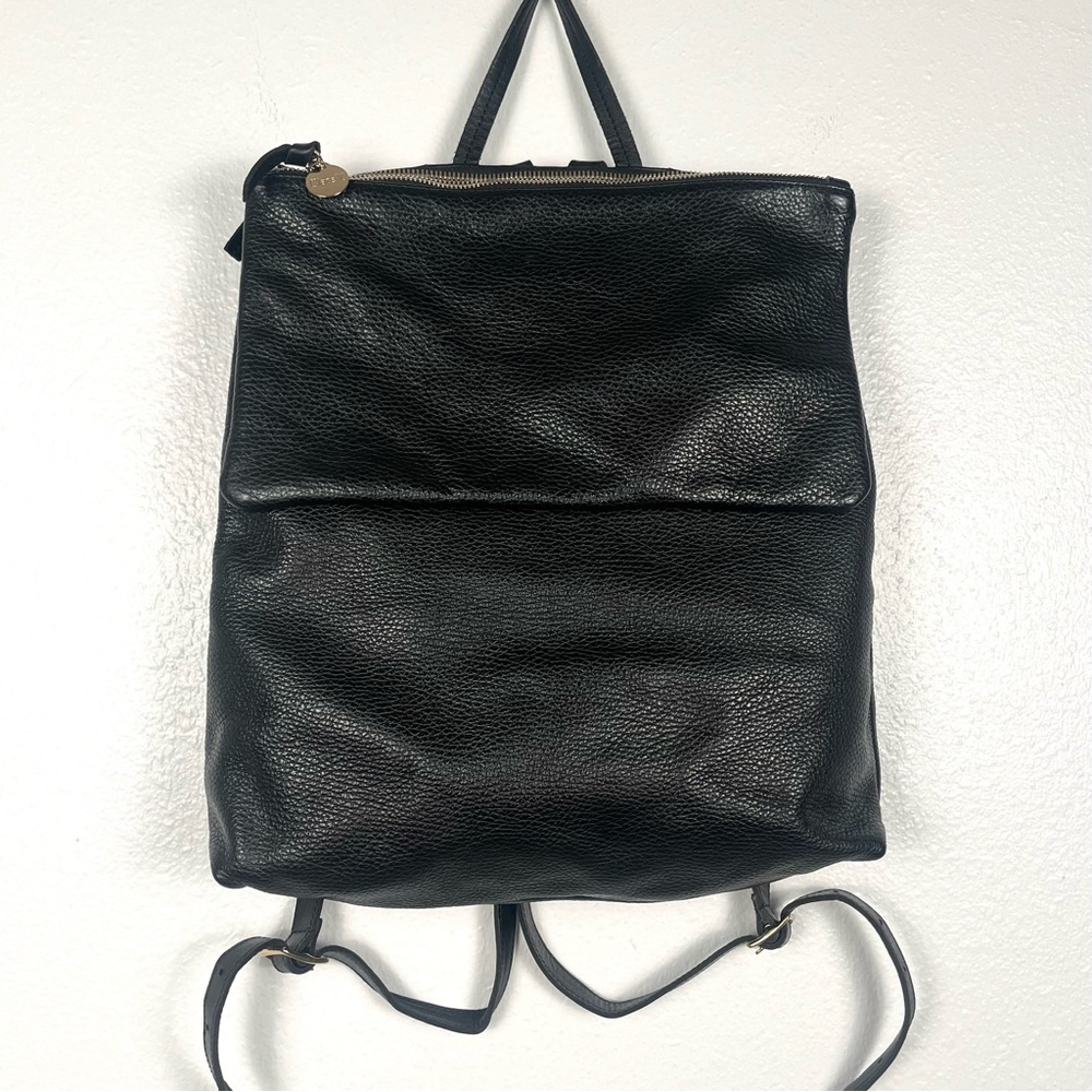Clare V Black Leather Backpack - Picture 3 of 9